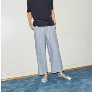 Deiji Studio Field Check Ease Trouser 100% Linen